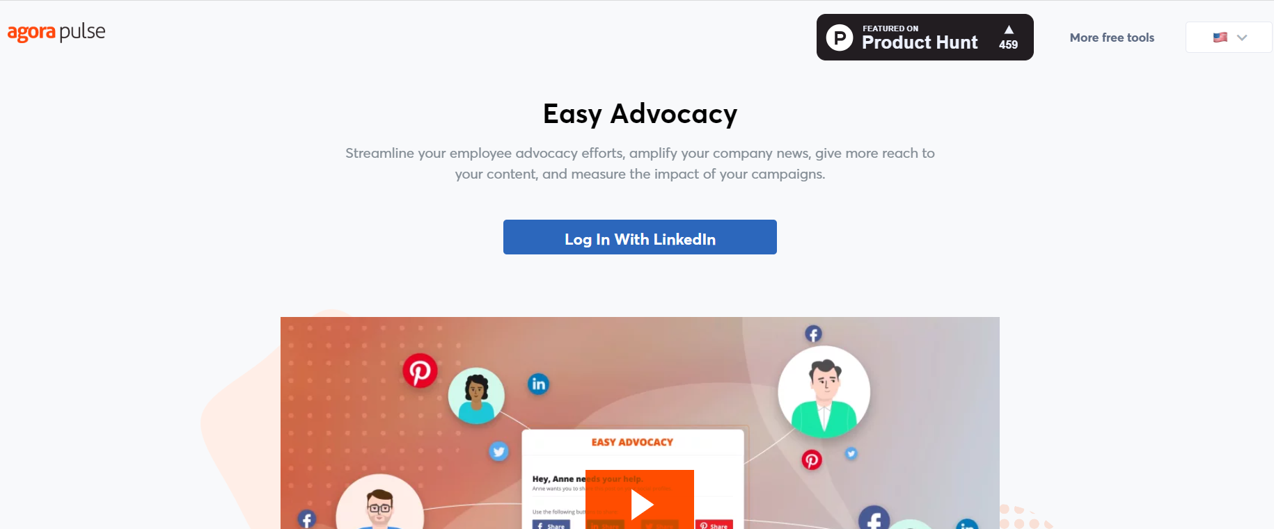 easy advocacy social media marketing tool